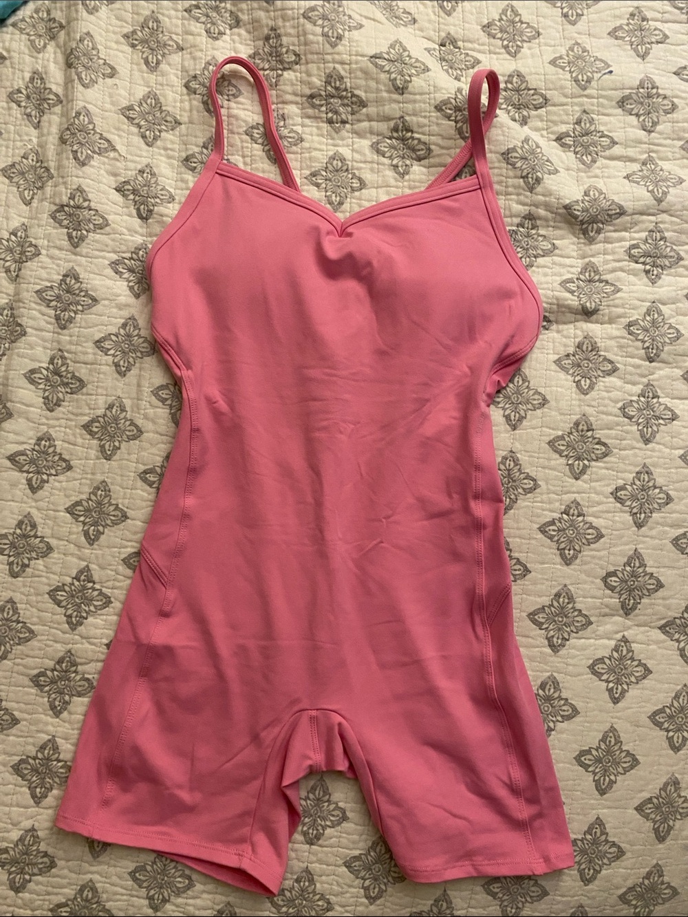 Womens pink seamless bodysuit